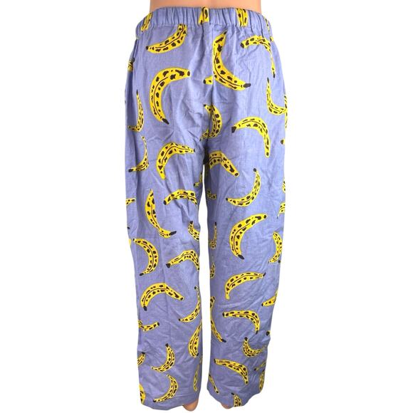 Periodical Blue Cool Bananas Straight Pull On Sleepwear Pajama Trousers Pants M - Picture 4 of 5